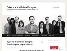 Tablet Screenshot of creersocieteespagne.com